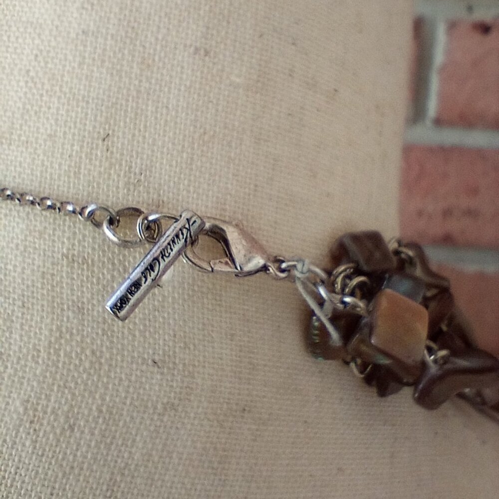 Designer Abalone Shell Multi Strand Statement Nec… - image 6